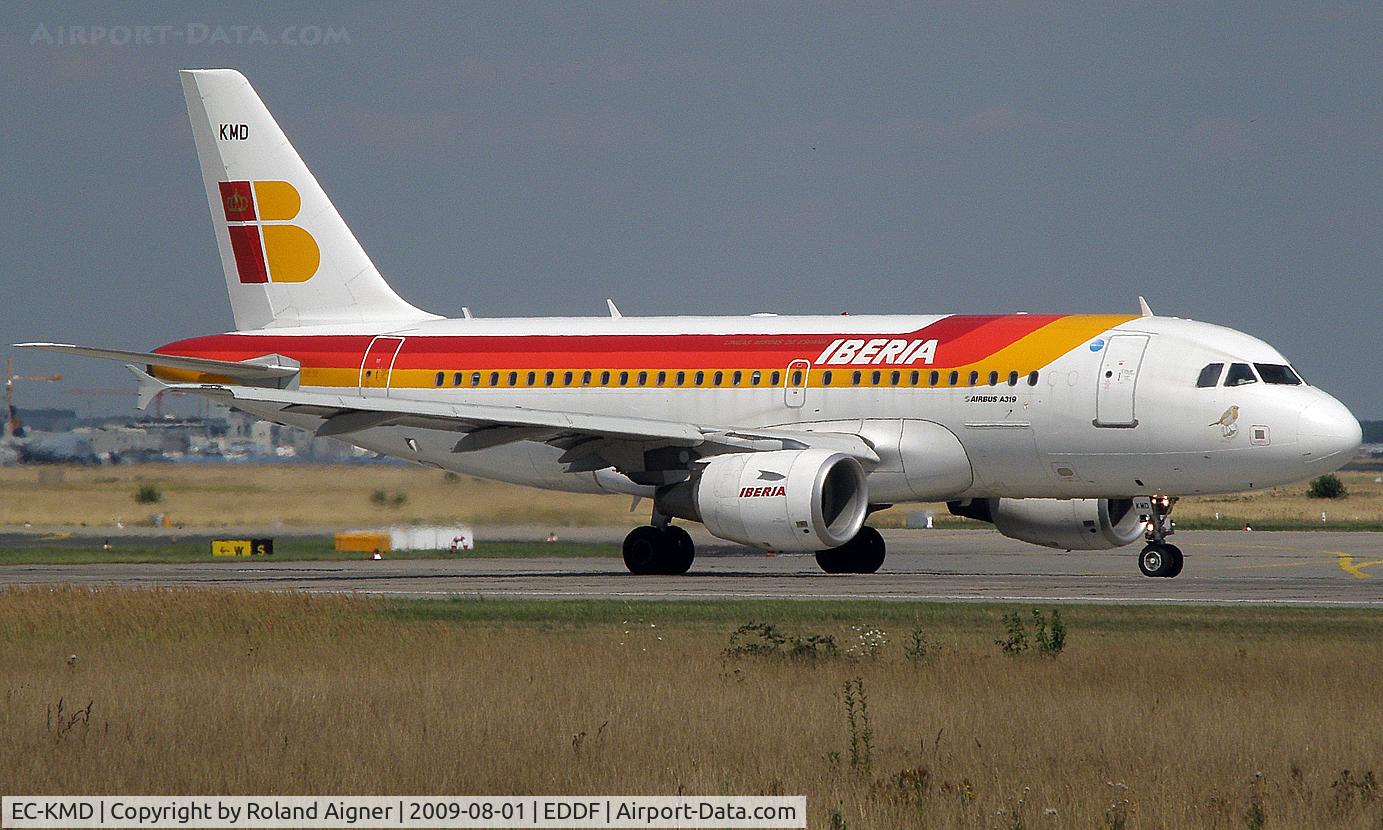 EC-KMD, 2008 Airbus A319-111 C/N 3380, Iberia take off at RW18 to Madrid