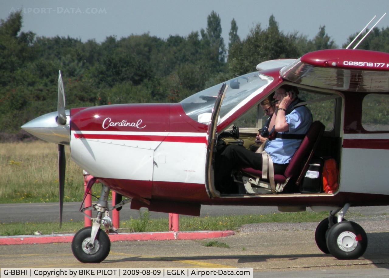 G-BBHI, 1972 Cessna 177RG Cardinal C/N 177RG0225, GETTING SETTLED BEFORE START UP