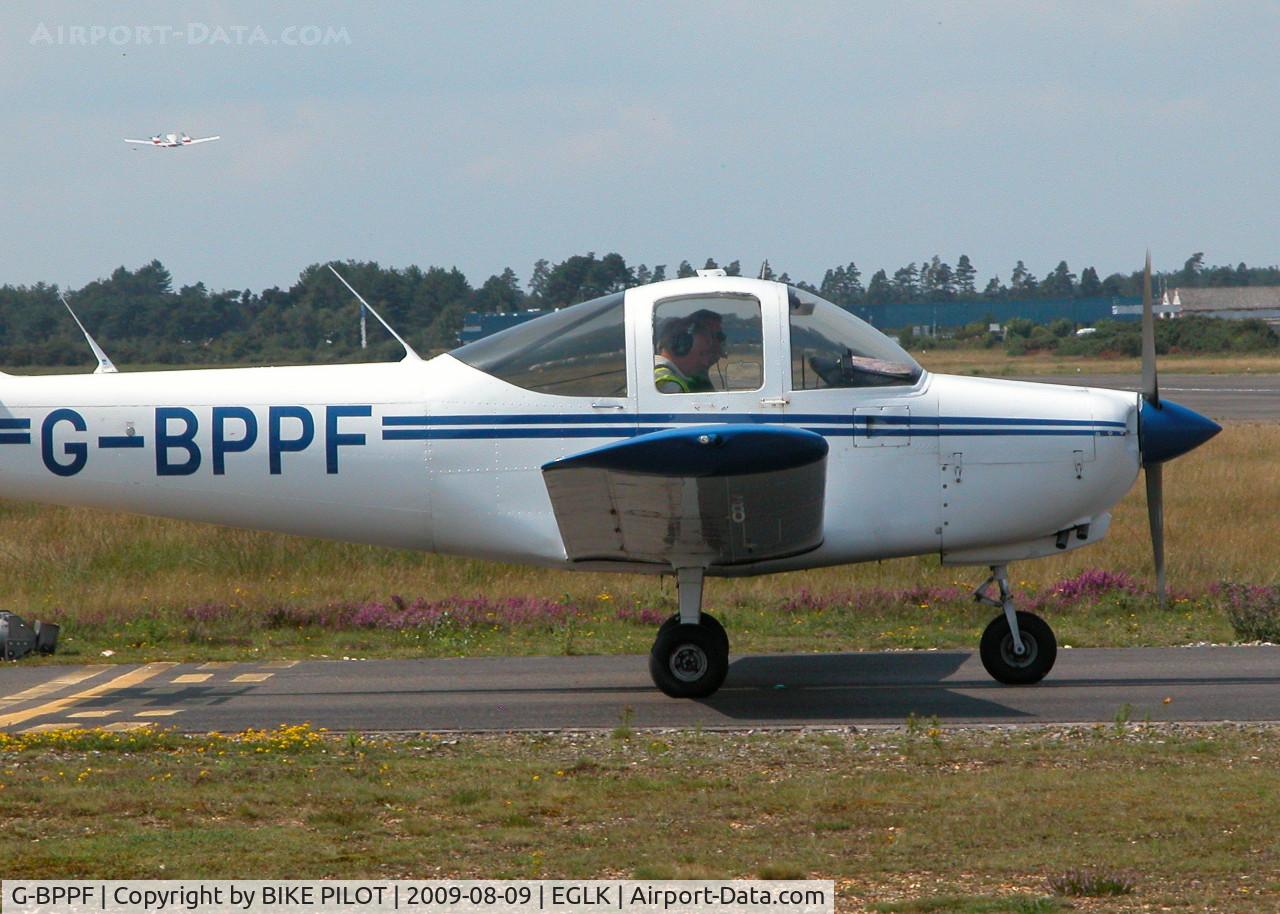 G-BPPF, 1979 Piper PA-38-112 Tomahawk Tomahawk C/N 38-79A0578, VISITING TOMAHAWK TAXYING ONTO RWY 25