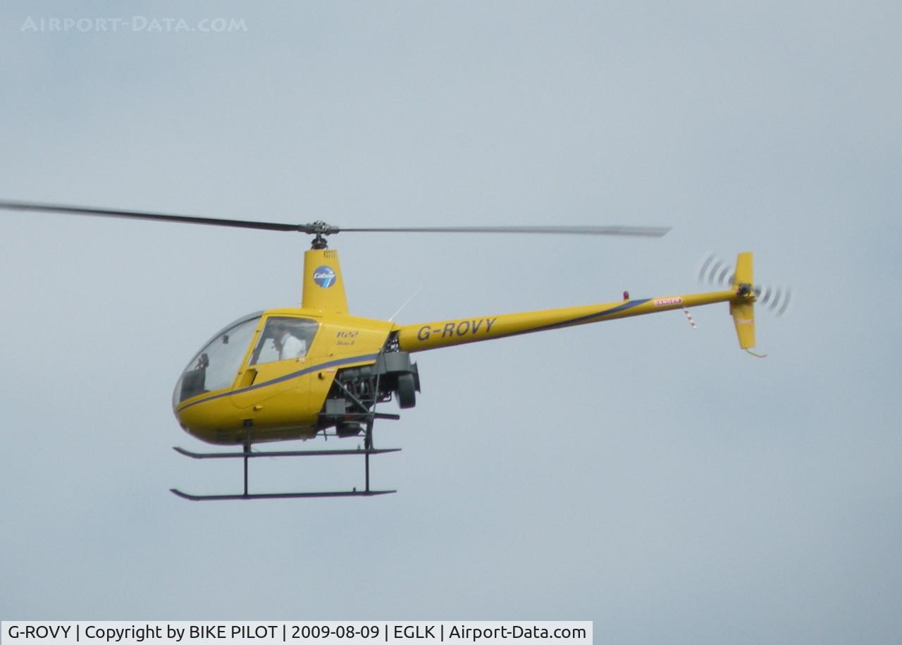 G-ROVY, 1999 Robinson R22 Beta C/N 2957, RETURNING FROM A TRAINING FLIGHT