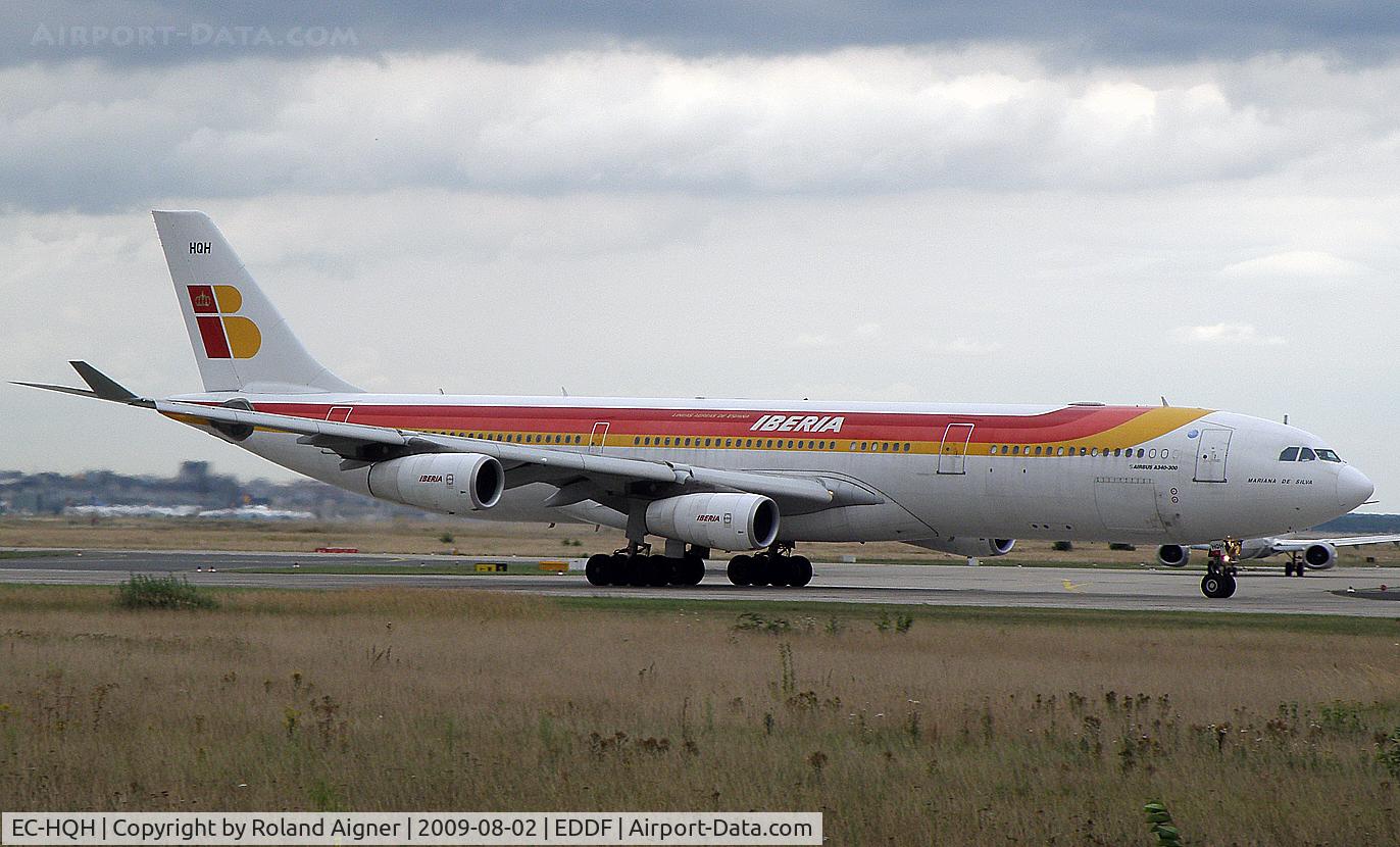 EC-HQH, 2001 Airbus A340-313X C/N 387, Iberia havey to Madrid