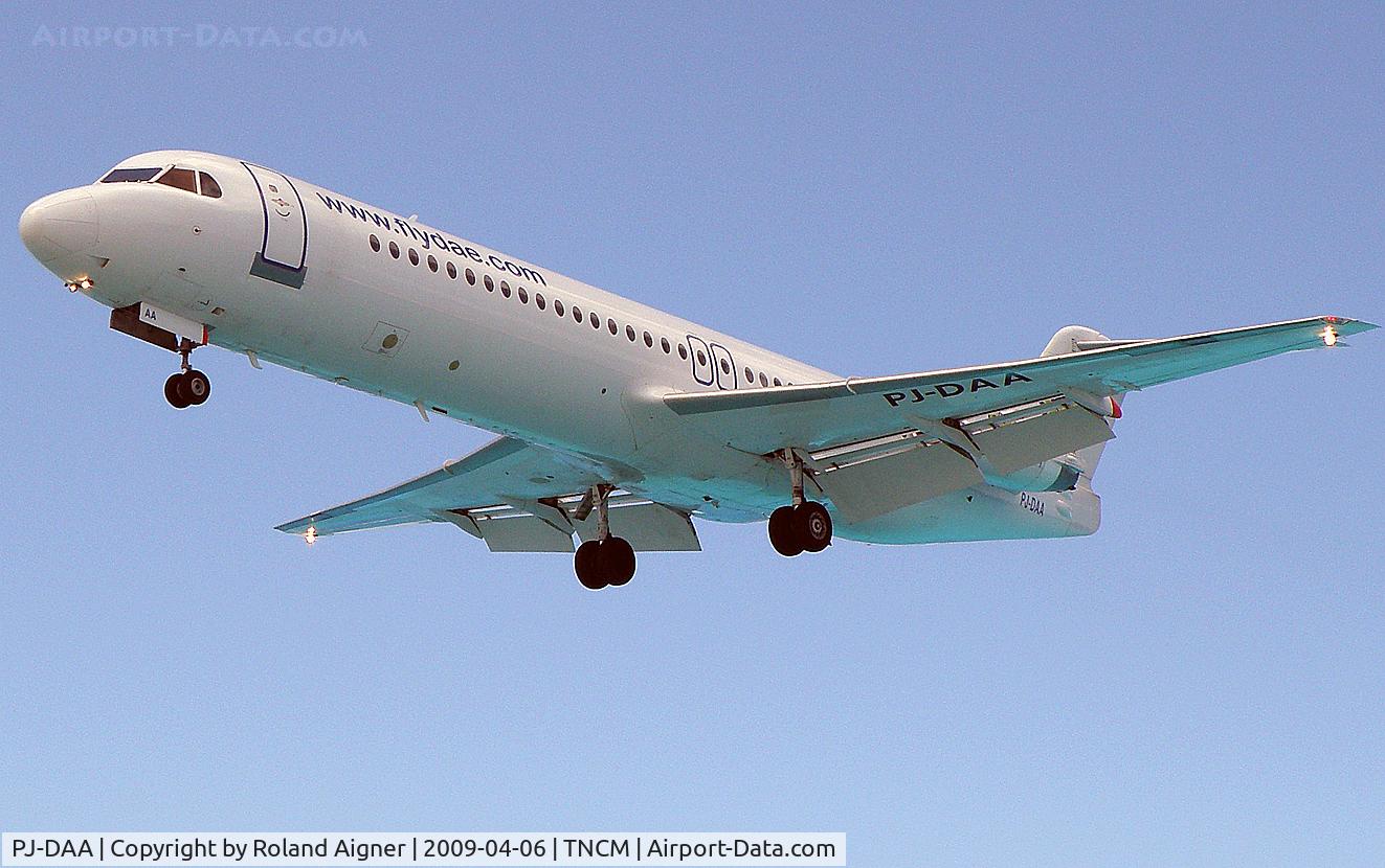 PJ-DAA, 1990 Fokker 100 (F-28-0100) C/N 11310, My first shot @ SXM