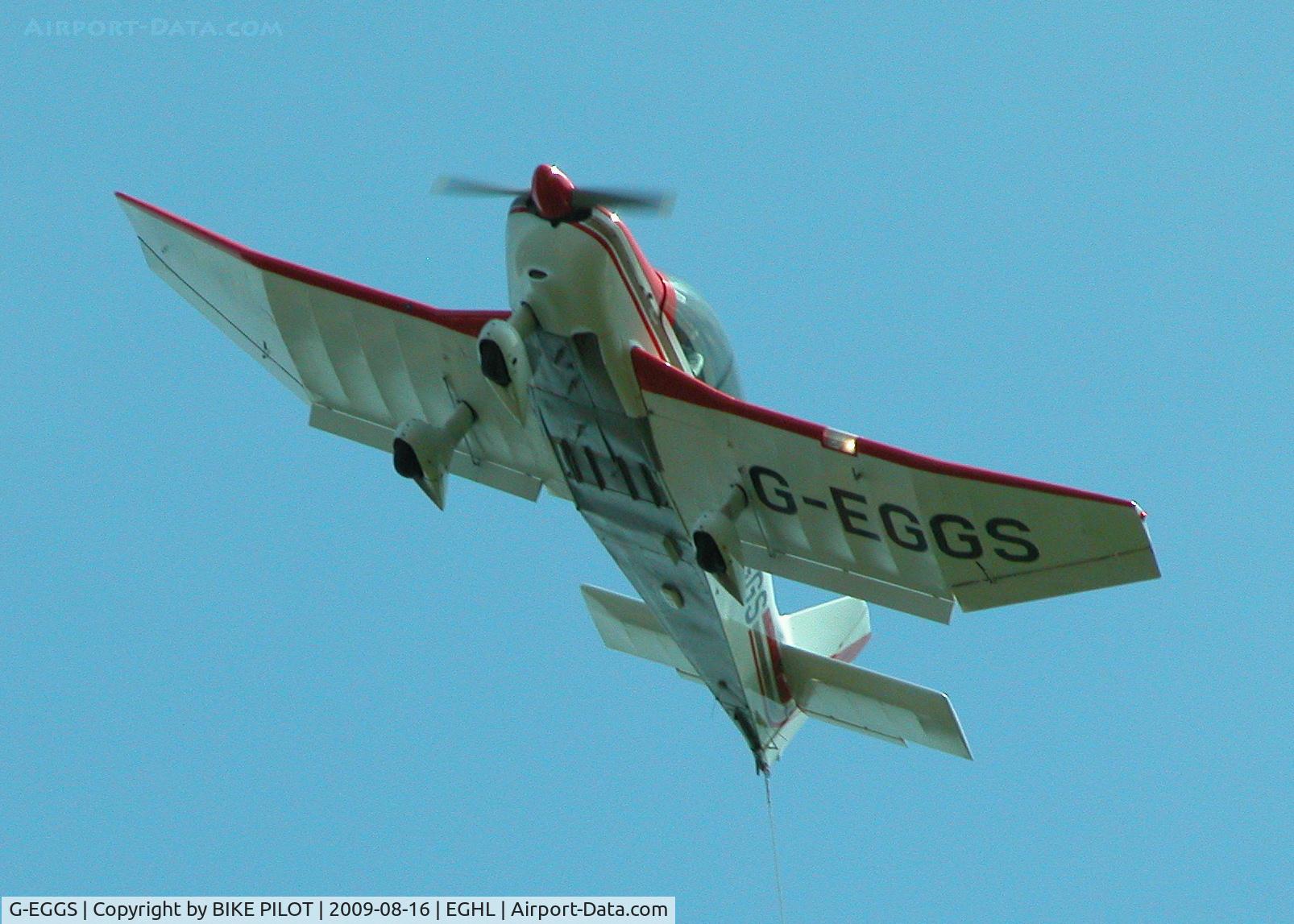 G-EGGS, 1979 Robin DR-400-180 Regent Regent C/N 1443, GLIDER TUG RETURNING FOR ANOTHER PICK UP DURING COMPETITIONS AT LASHAM