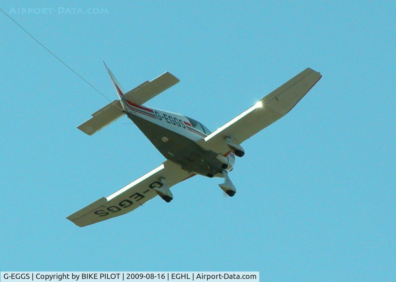 G-EGGS, 1979 Robin DR-400-180 Regent Regent C/N 1443, GLIDER TUG RETURNING FOR ANOTHER PICK UP DURING COMPETITIONS AT LASHAM