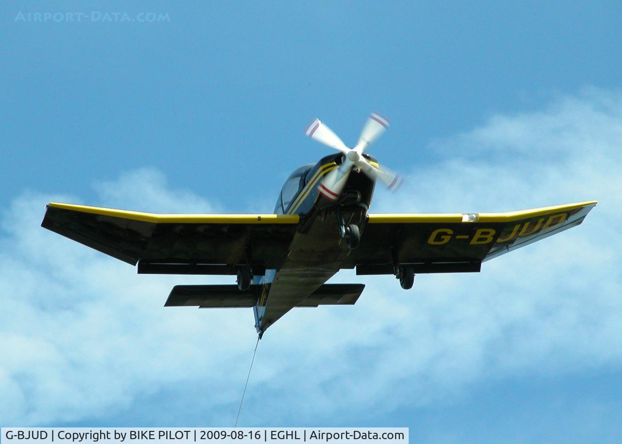 G-BJUD, 1973 Robin DR-400-180R Remorqueur Regent C/N 870, LASHAM GLIDING SOCIETY TUG RETURNING FOR ANOTHER PICK UP DURING COMPETITIONS AT LASHAM