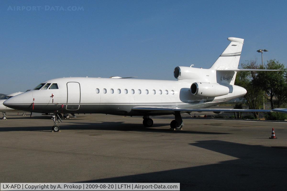LX-AFD, 2007 Dassault Falcon 900DX C/N 615, Toulon-Hyères apron