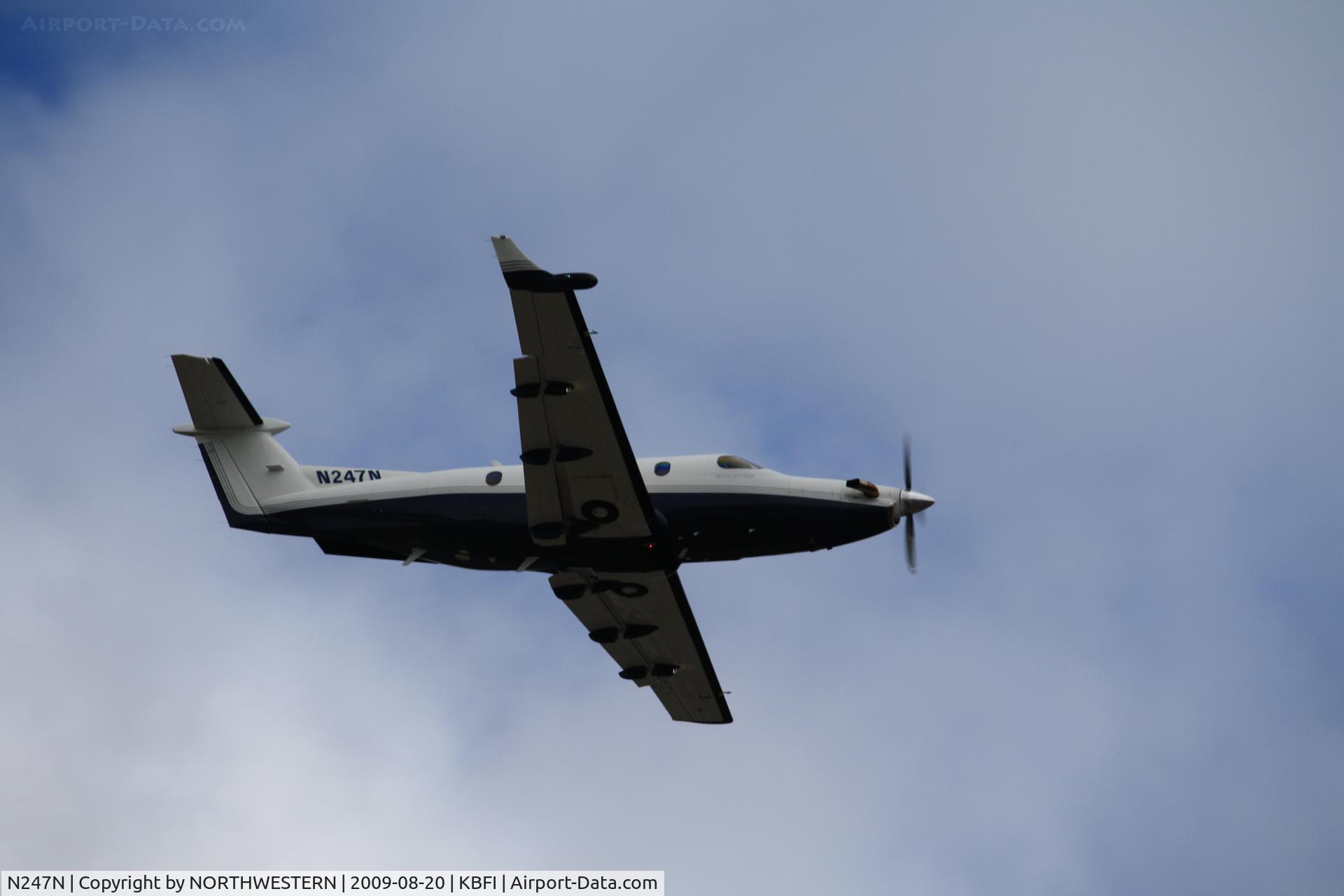 N247N, 2001 Pilatus PC-12/45 C/N 414, SEATTLE-VANCOUVER