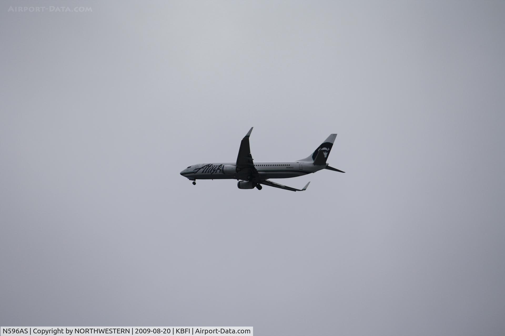 N596AS, 2008 Boeing 737-890 C/N 35688, LAS VEGAS-SEATTLE
