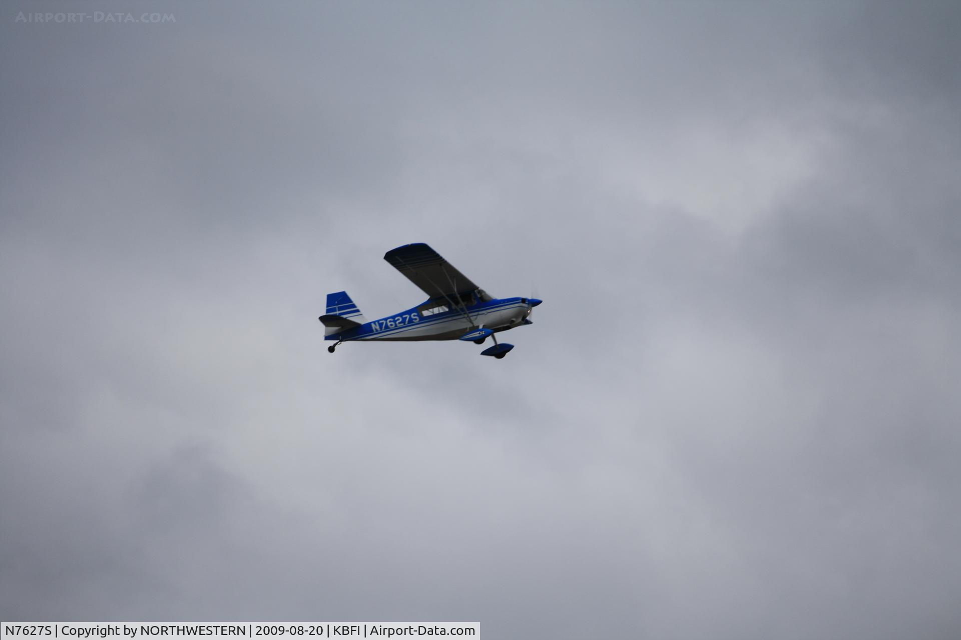 N7627S, 1976 Bellanca 7ECA Citabria C/N 1163-76, SEATTLE-SPOKANE
