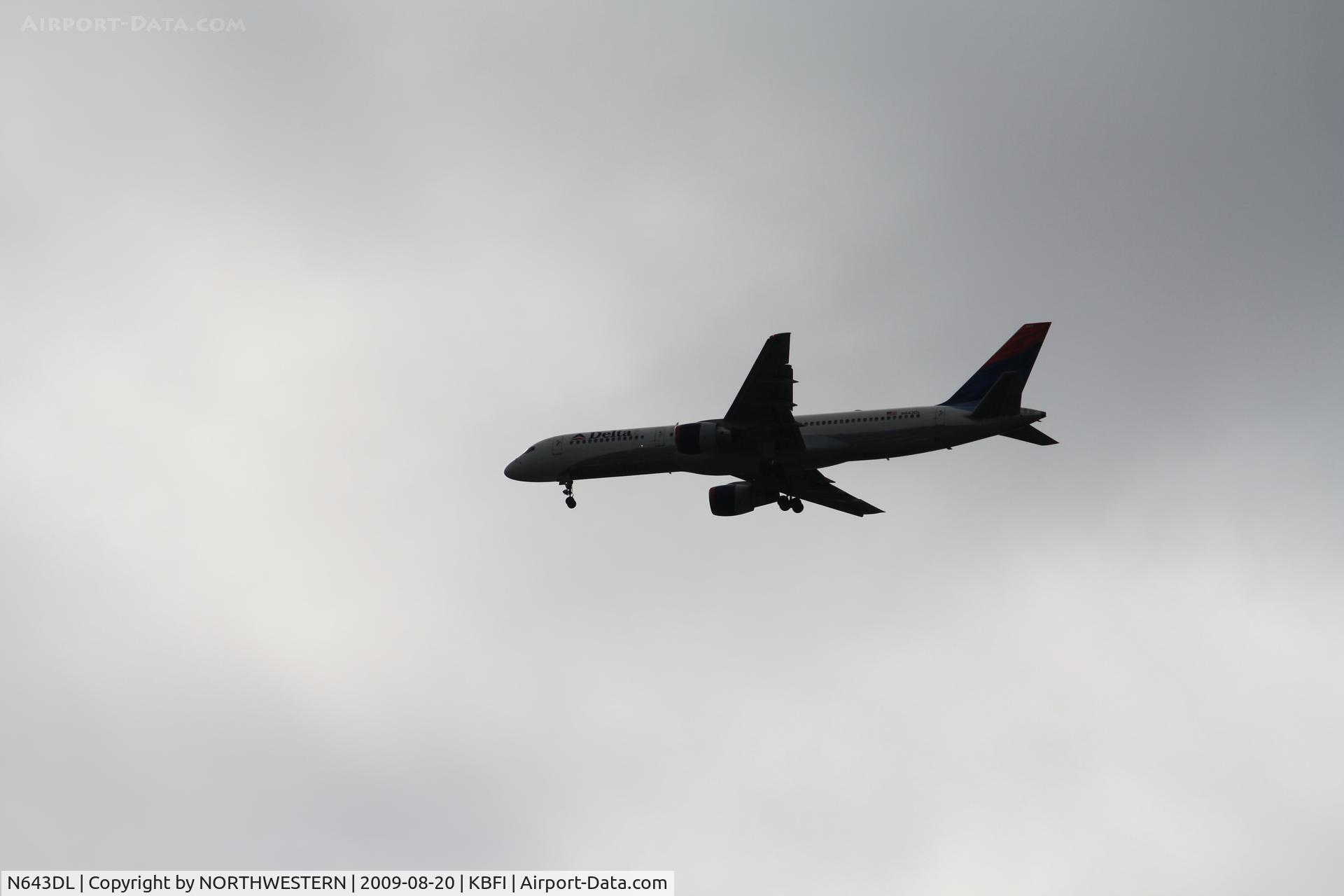 N643DL, 1989 Boeing 757-232 C/N 23997, BOSTON-SEATTLE