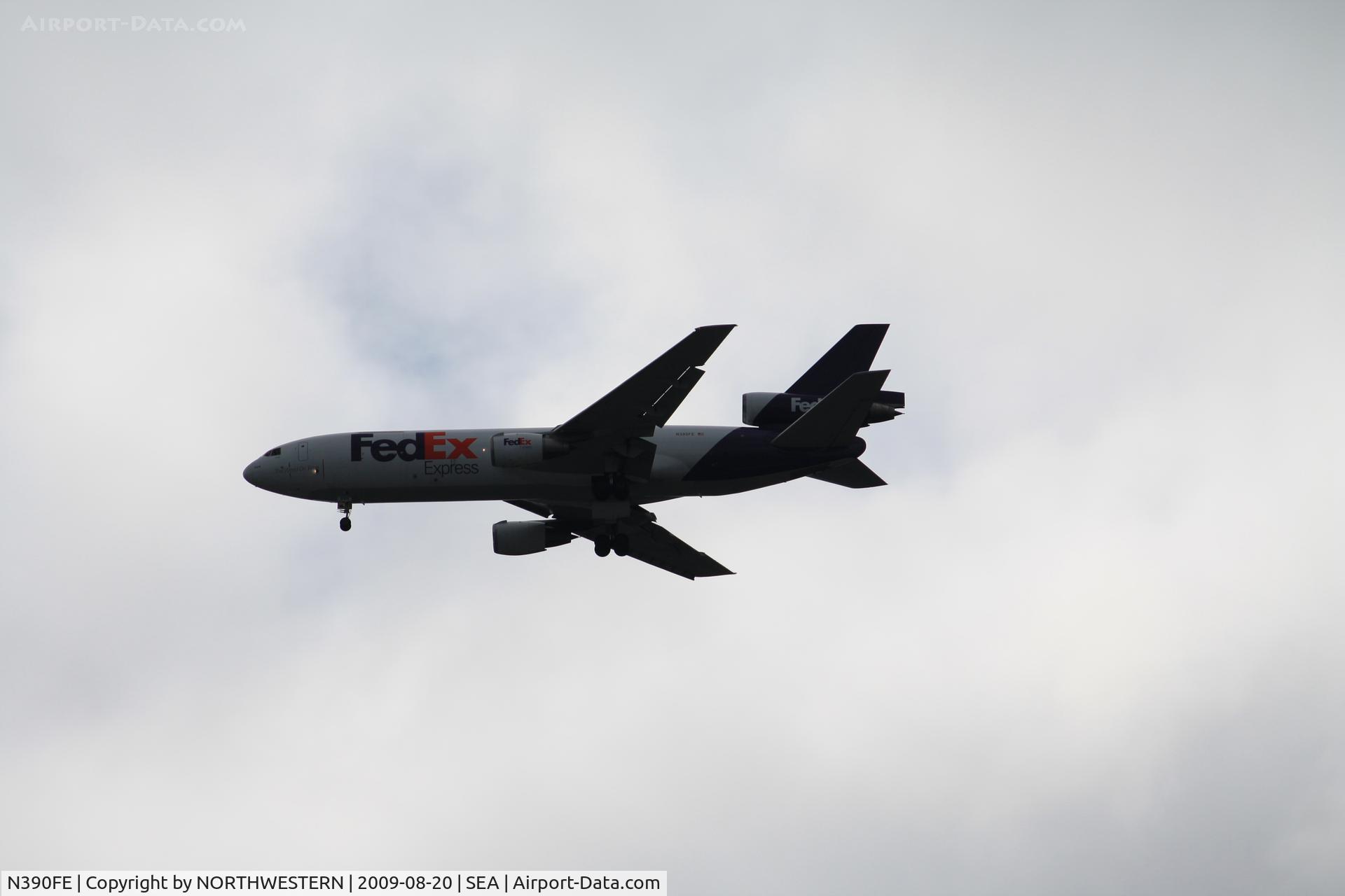 N390FE, 1974 McDonnell Douglas MD-10-10F C/N 46624, MEMPHIS-SEATTLE
