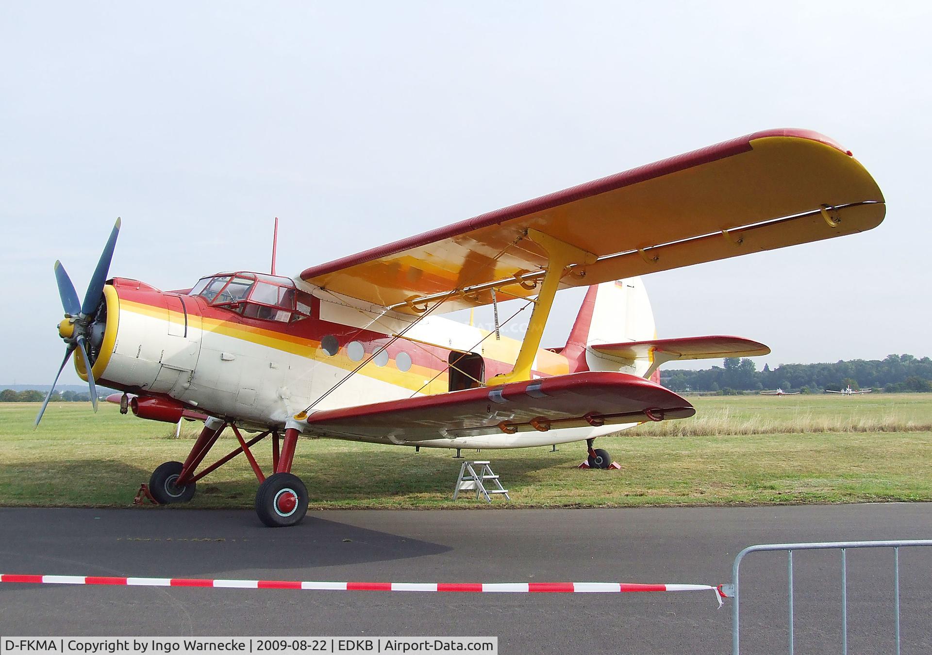 D-FKMA, Antonov An-2T C/N 117411, Antonov An-2T COLT at the Bonn-Hangelar centennial jubilee airshow