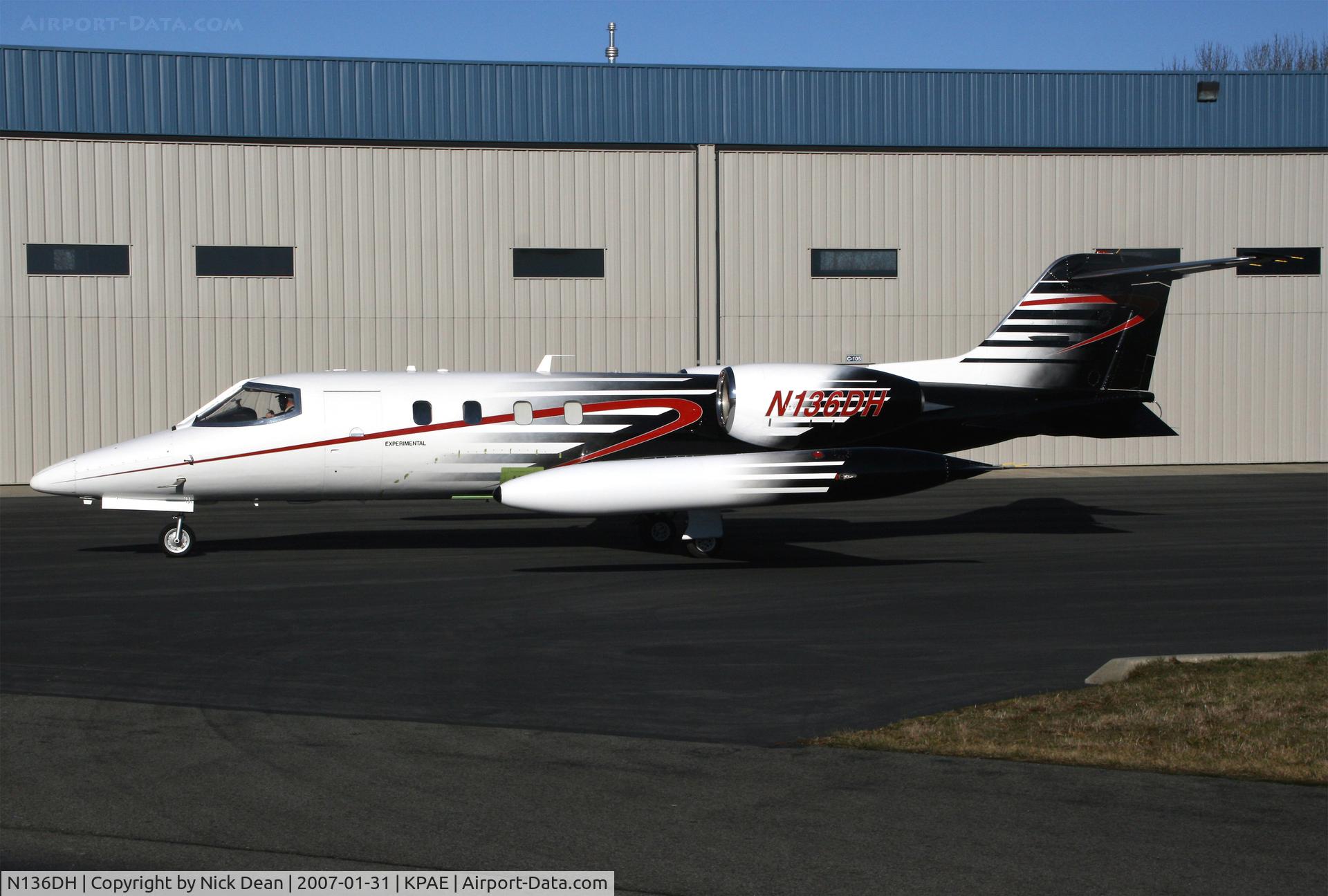 N136DH, 1994 Gates Learjet 36A C/N 036, KPAE Prior to modification in our flight test hangar