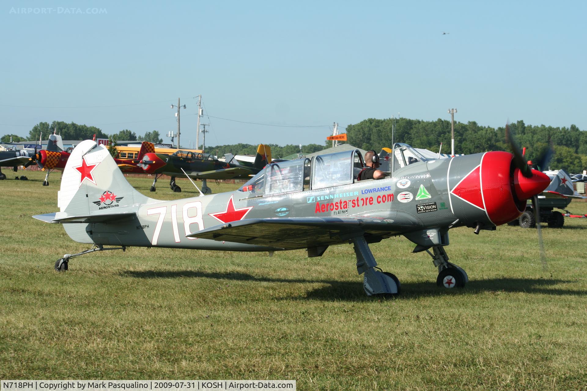 N718PH, 2003 Yakovlev (Aerostar) Yak-52TW C/N 0312503, YAK-52TW