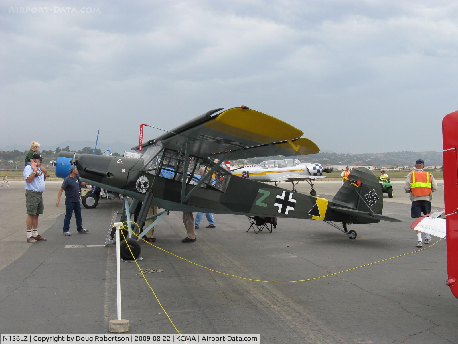 N156LZ, 2009 Fieseler Fi-156C Storch Replica C/N SA-001K, 2009 Storch Aircraft LLC Fi-156C CRIQUET, Rotax 912 ULS 100 Hp Experimental class LSA, a 75% scale Storch (Stork), the only one registered Experimental class in America. A stunning accomplishment!!