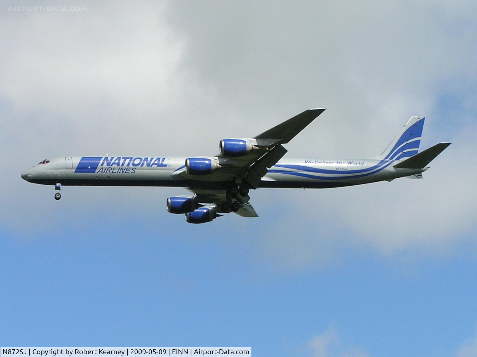 N872SJ, 1969 Douglas DC-8-71F C/N 46040, National Airlines on approach