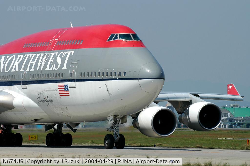 N674US, 1999 Boeing 747-451 C/N 30269, Northwest Airlines B747-400
