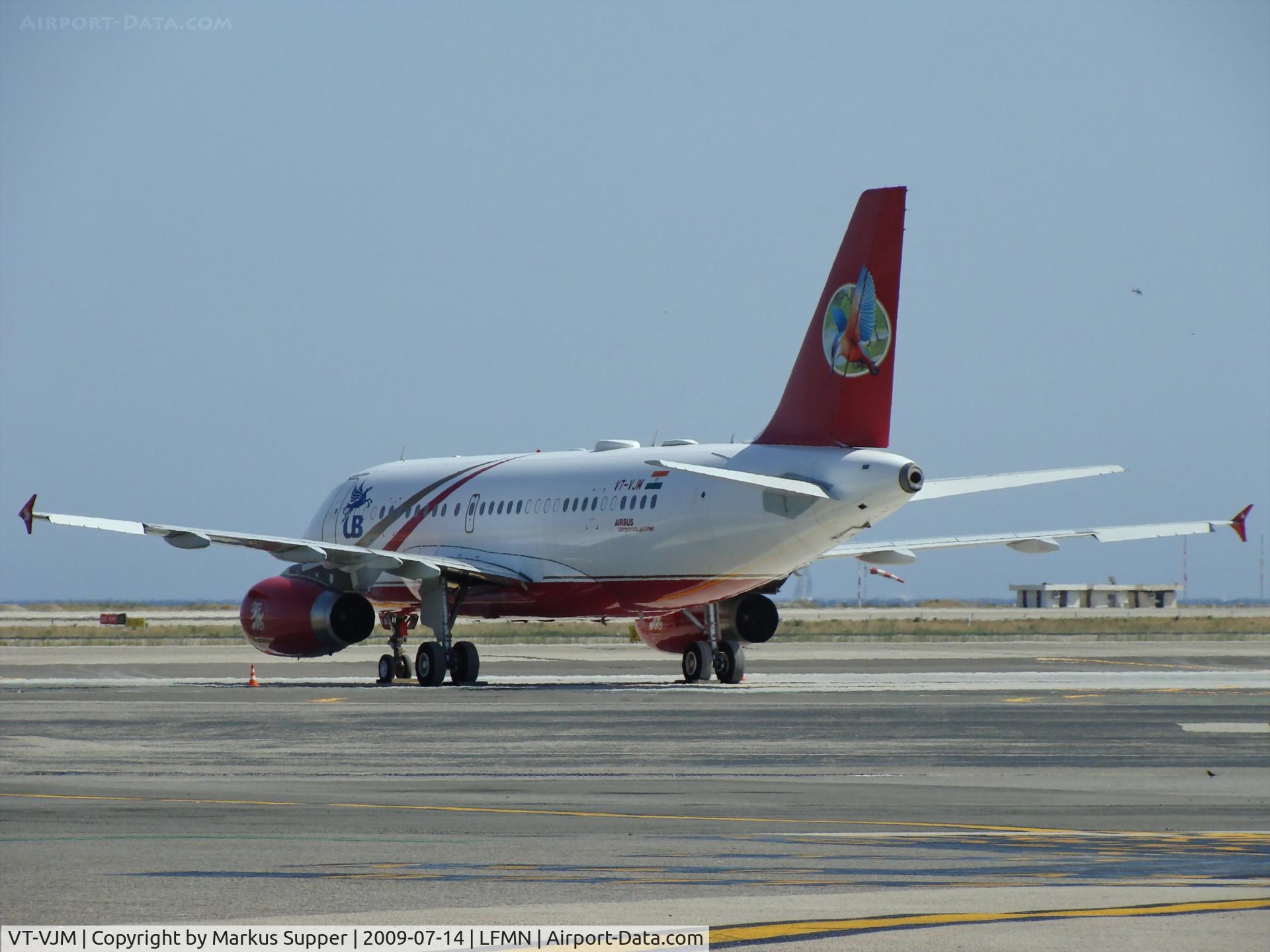 VT-VJM, 2006 Airbus ACJ319 (A319-133/CJ) C/N 2650, VT-VJM Kingfisher Airlines - unfortunately only from the rear