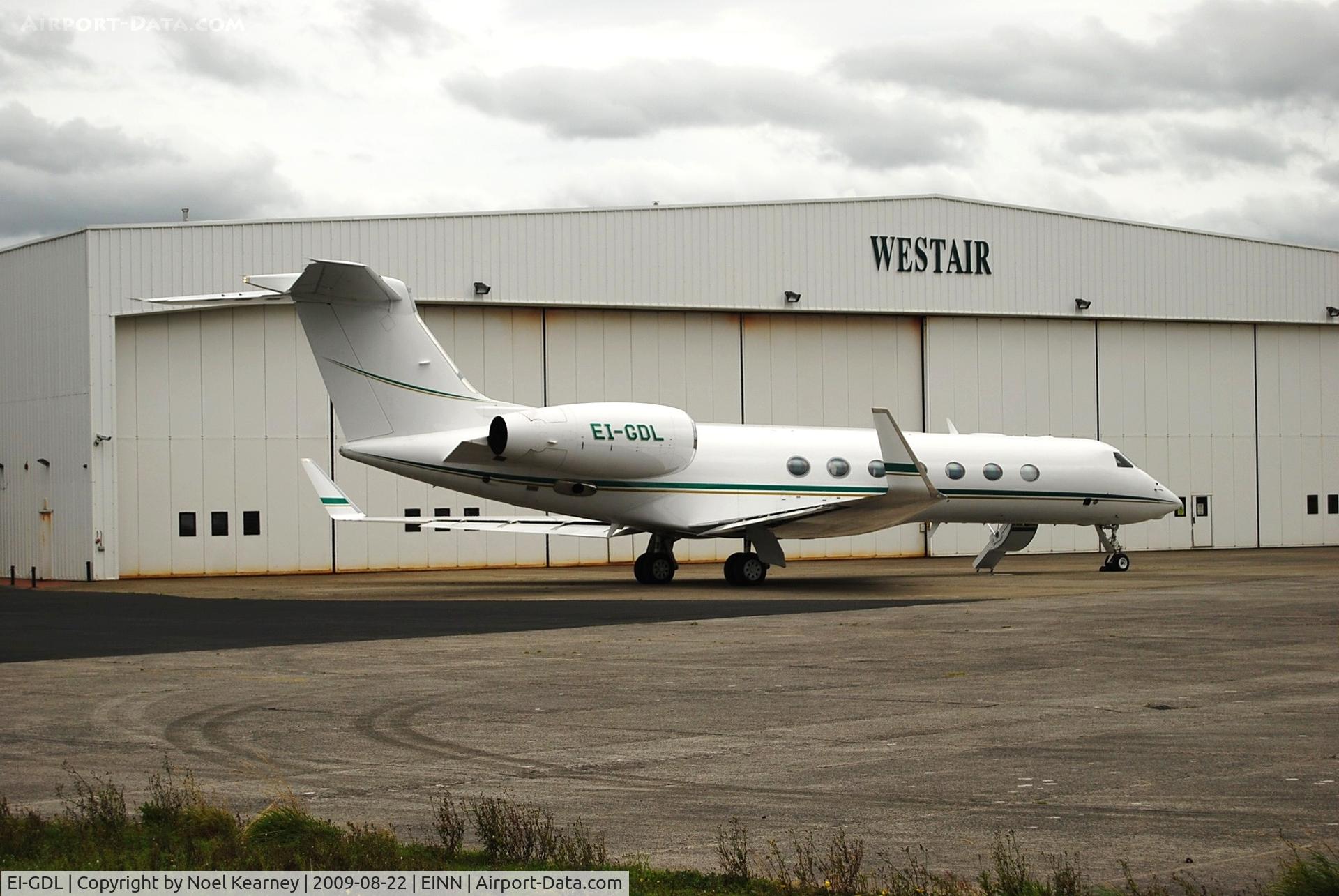 EI-GDL, 2005 Gulfstream Aerospace GV-SP (G550) C/N 5068, Parked on the Westair Ramp
