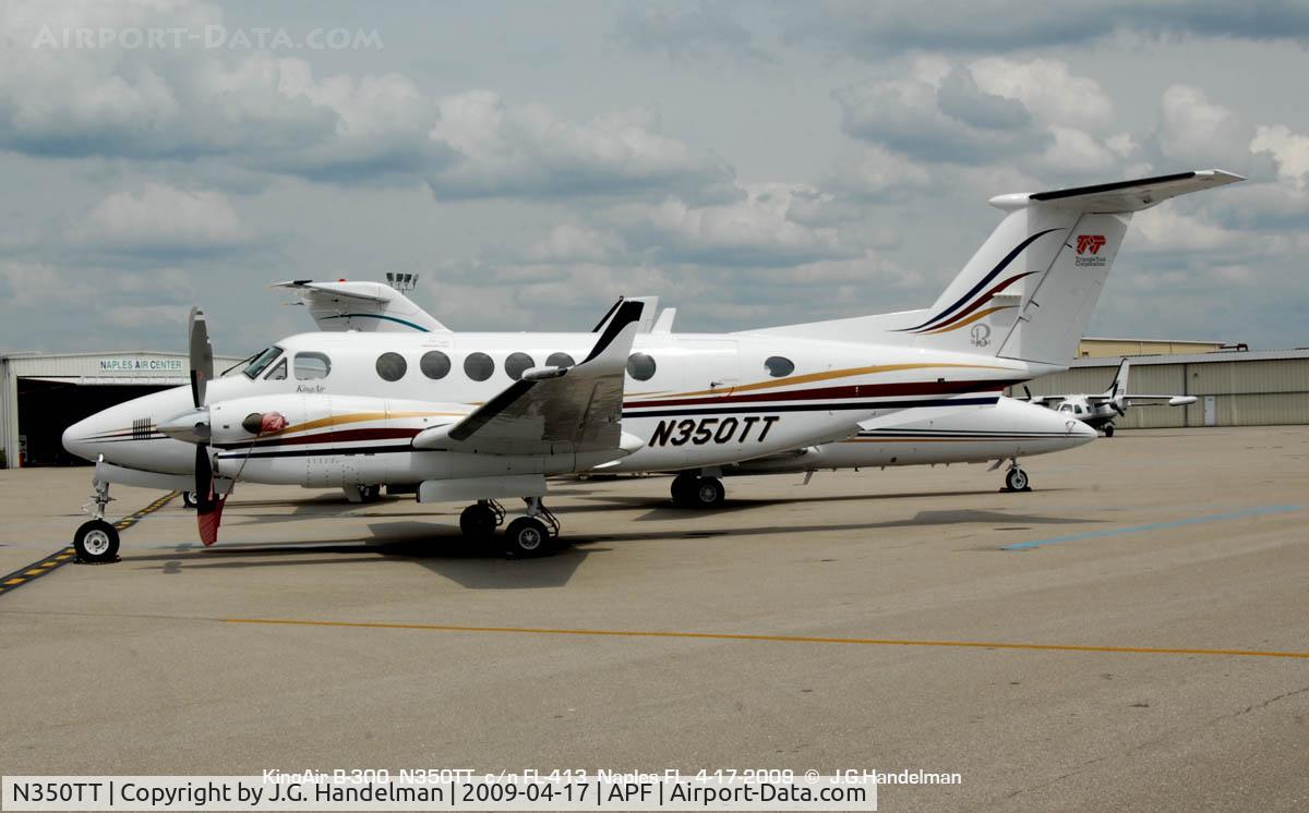 N350TT, Raytheon Aircraft Company B300 C/N FL-413, cloudy day in Naples