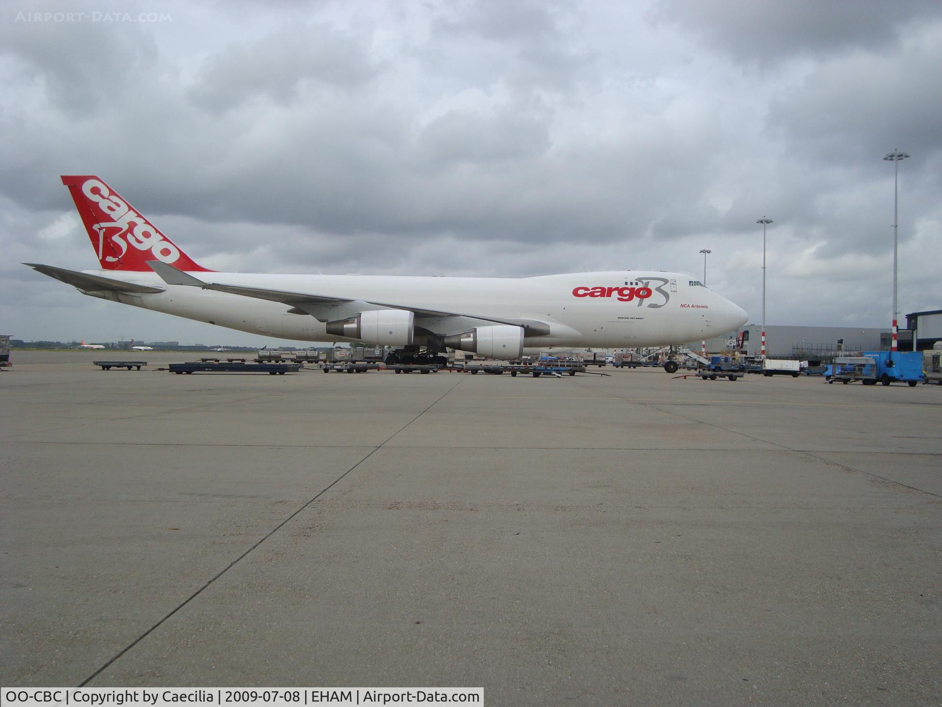 OO-CBC, 2008 Boeing 747-4KZF (SCD) C/N 36784, At Menzies