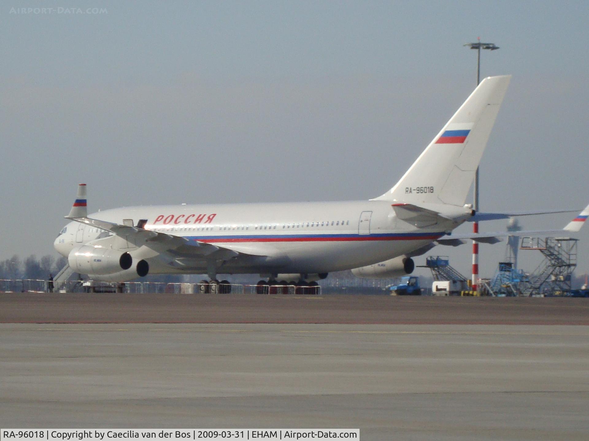 RA-96018, 2007 Ilyushin Il-96-300 C/N 74393202018, Plane of Russische president Medvedev