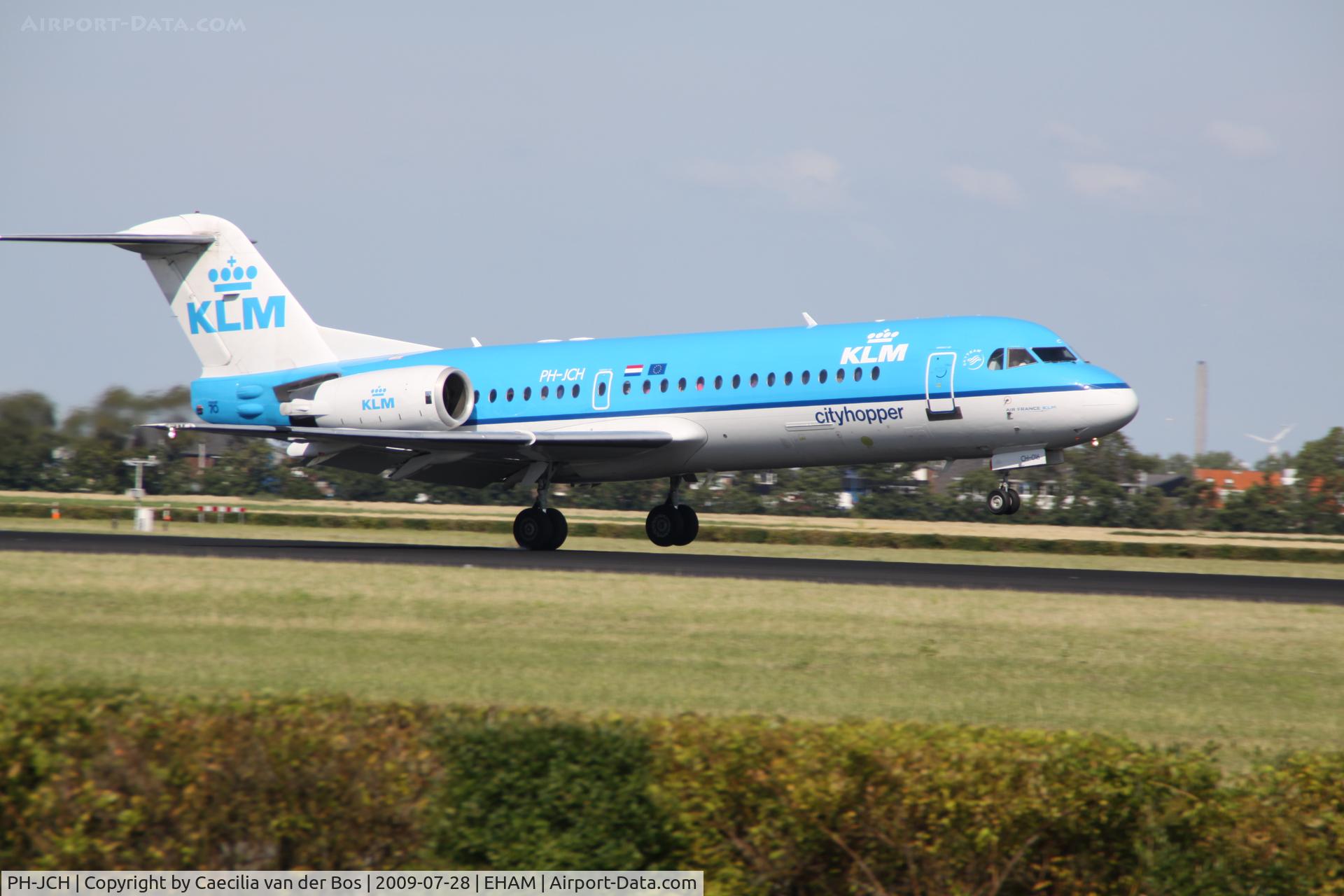 PH-JCH, 1994 Fokker 70 (F-28-0070) C/N 11528, KLM Cityhopper