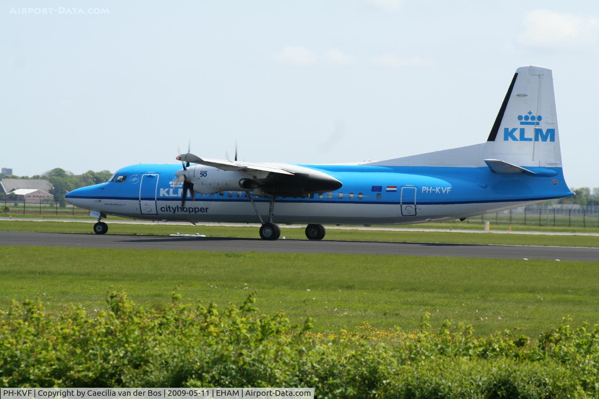 PH-KVF, 1990 Fokker 50 C/N 20207, KLM Cityhopper