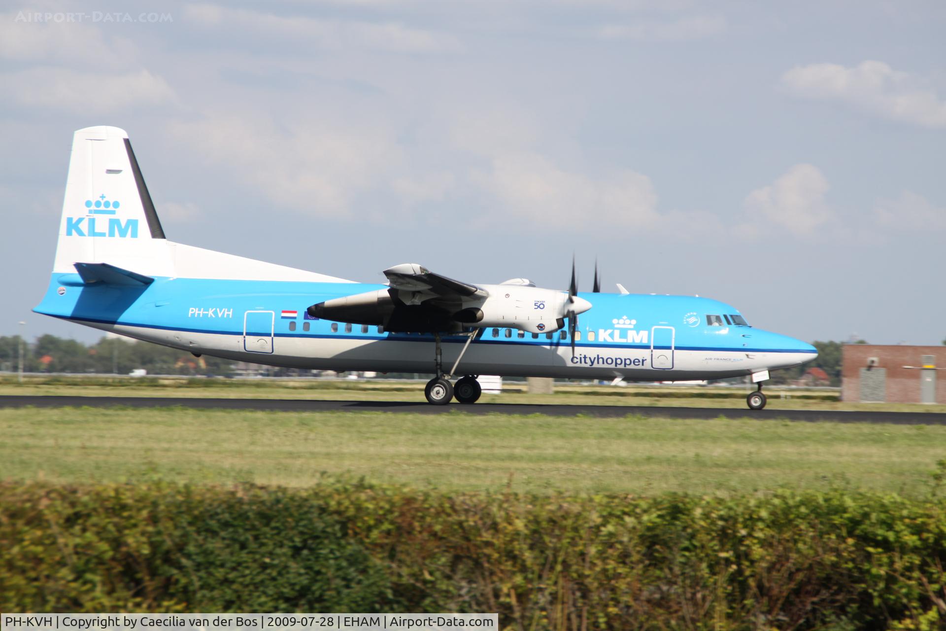 PH-KVH, 1991 Fokker 50 C/N 20217, KLM Cityhopper