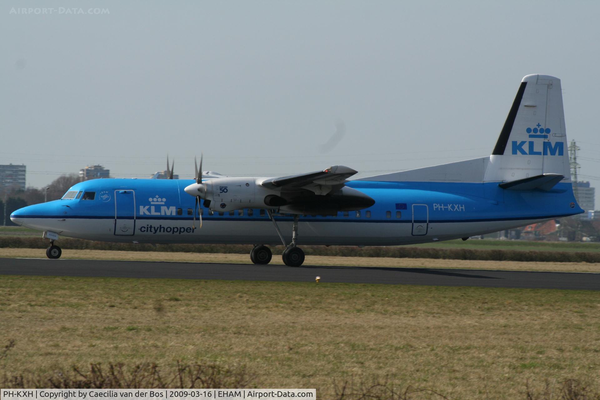 PH-KXH, 1992 Fokker 50 C/N 20249, KLM Cityhopper