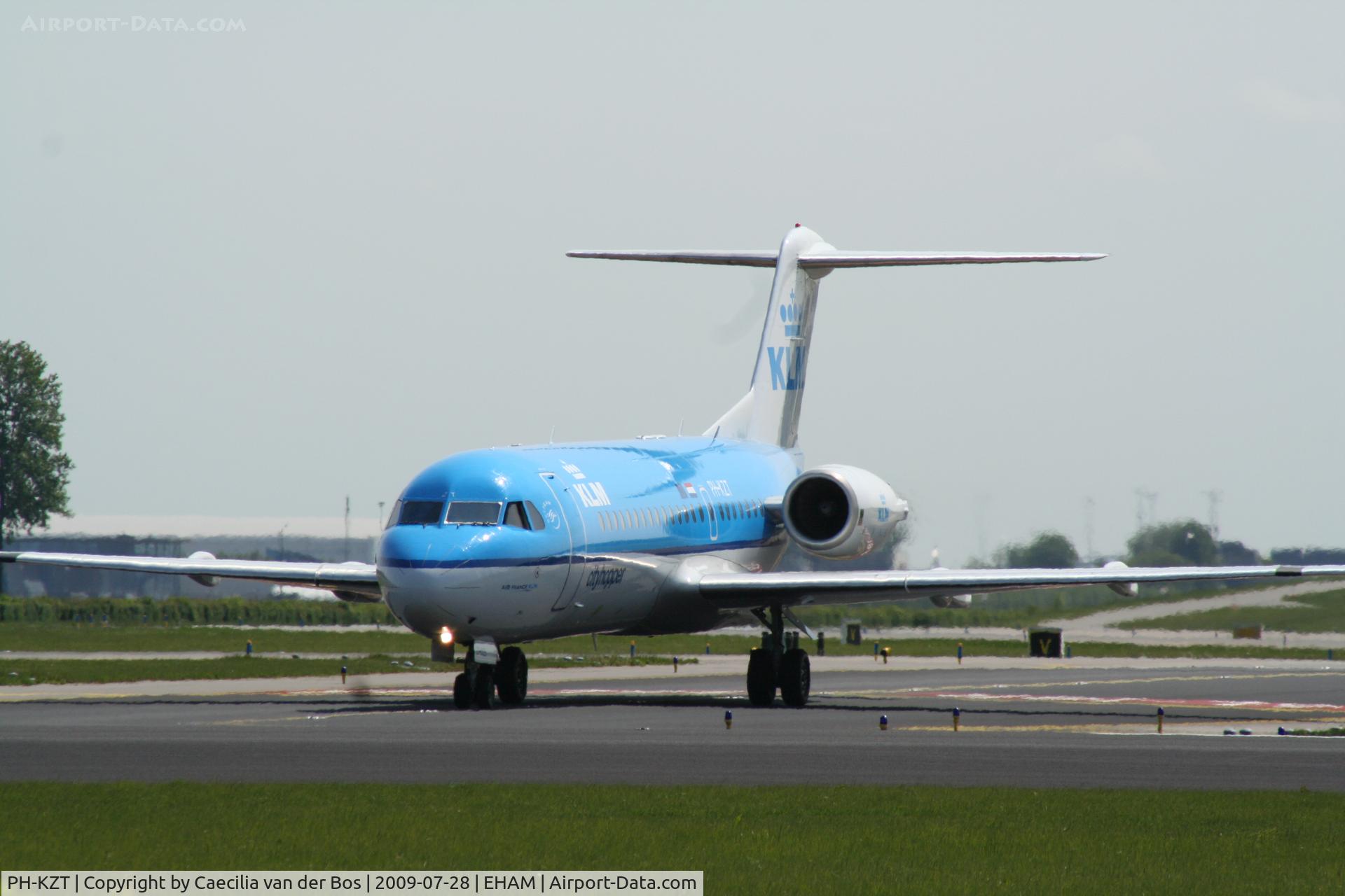 PH-KZT, 1995 Fokker 70 (F-28-0070) C/N 11541, KLM Cityhopper