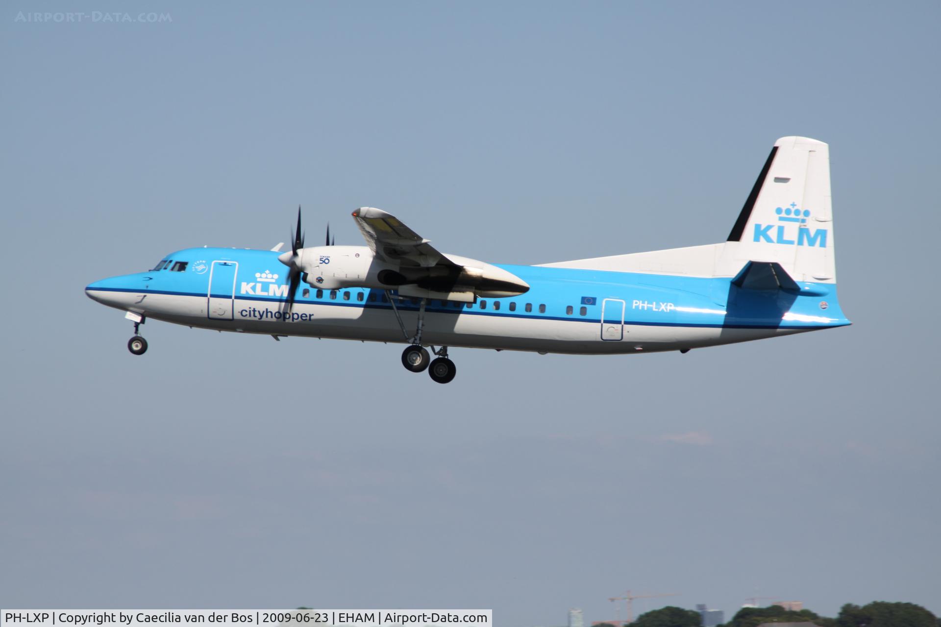 PH-LXP, 1993 Fokker 50 C/N 20276, KLM Cityhopper