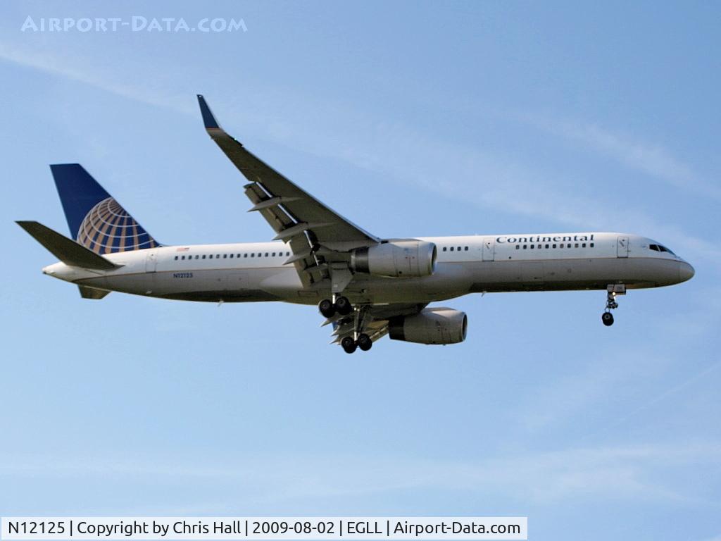 N12125, 1998 Boeing 757-224 C/N 28967, Continental Airlines