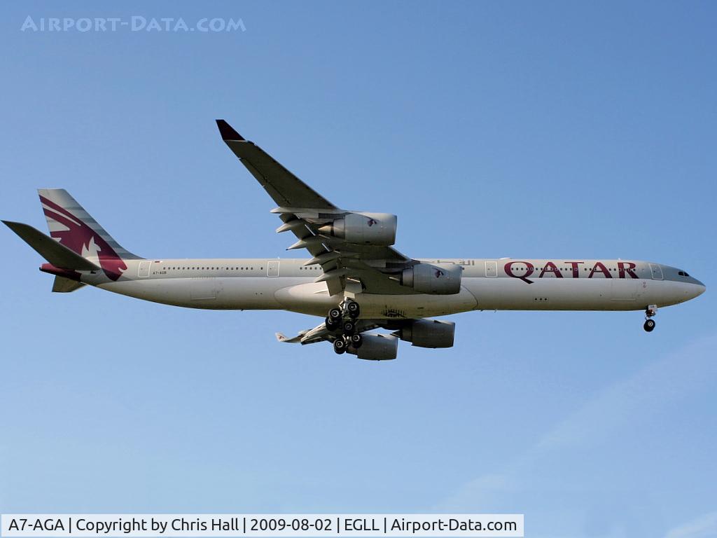 A7-AGA, 2006 Airbus A340-642 C/N 740, Qatar Airways Airbus	A-340-642