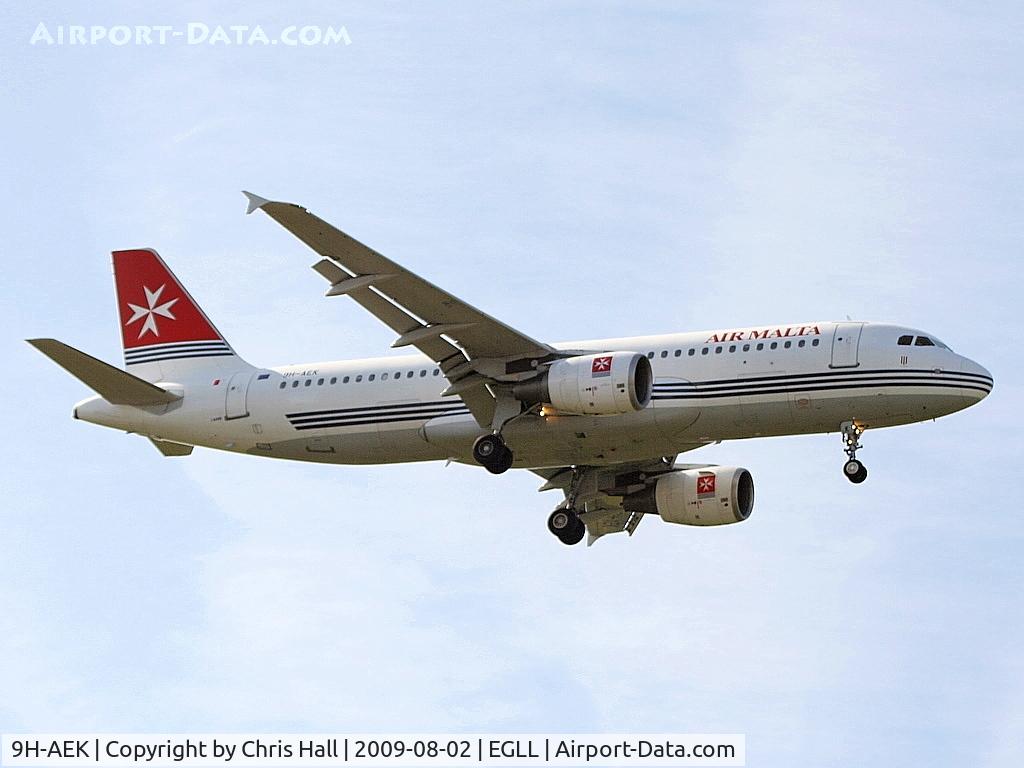 9H-AEK, 2004 Airbus A320-211 C/N 2291, Air Malta