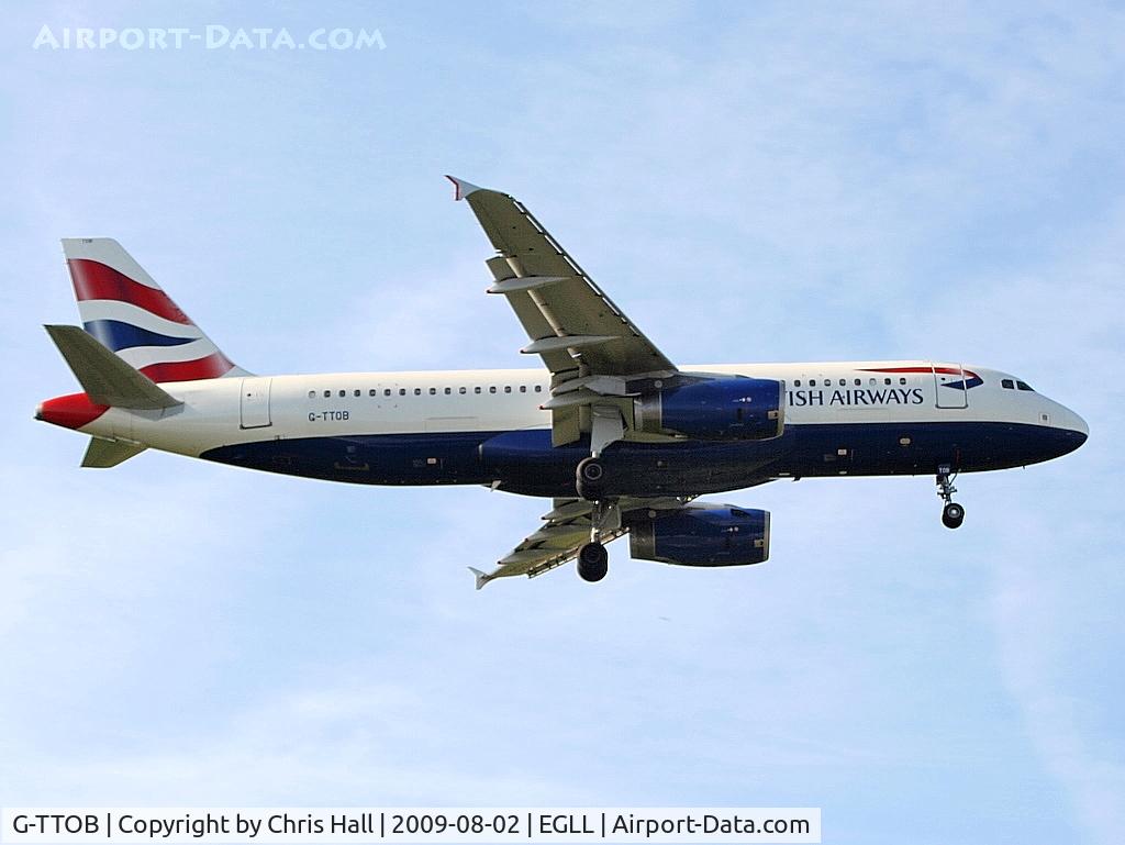 G-TTOB, 2001 Airbus A320-232 C/N 1687, British Airways