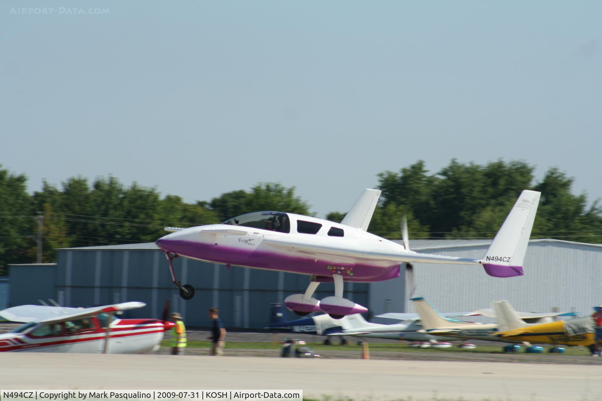 N494CZ, 1997 Co-Z Cozy Mark IV C/N 494, Cozy MK IV