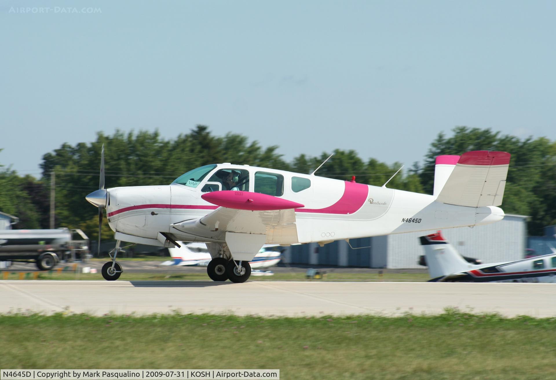 N4645D, 1956 Beech G35 Bonanza C/N D-4840, Beech G35