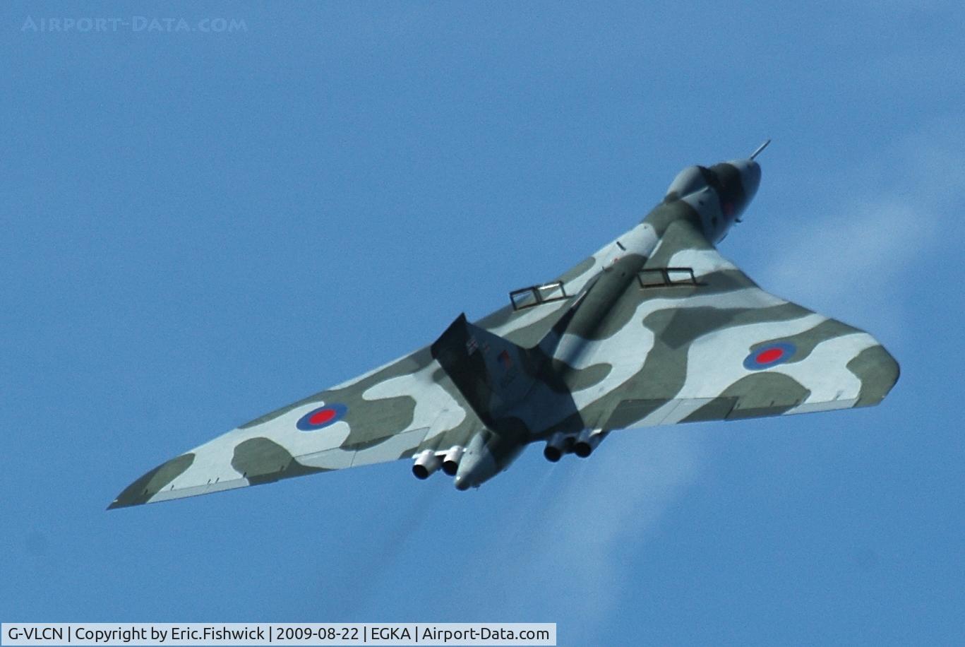 G-VLCN, 1960 Avro Vulcan B.2 C/N Set 12, 45. XH558 at RAFA Battle of Britain Airshow, Shoreham Airport Aug 2009.