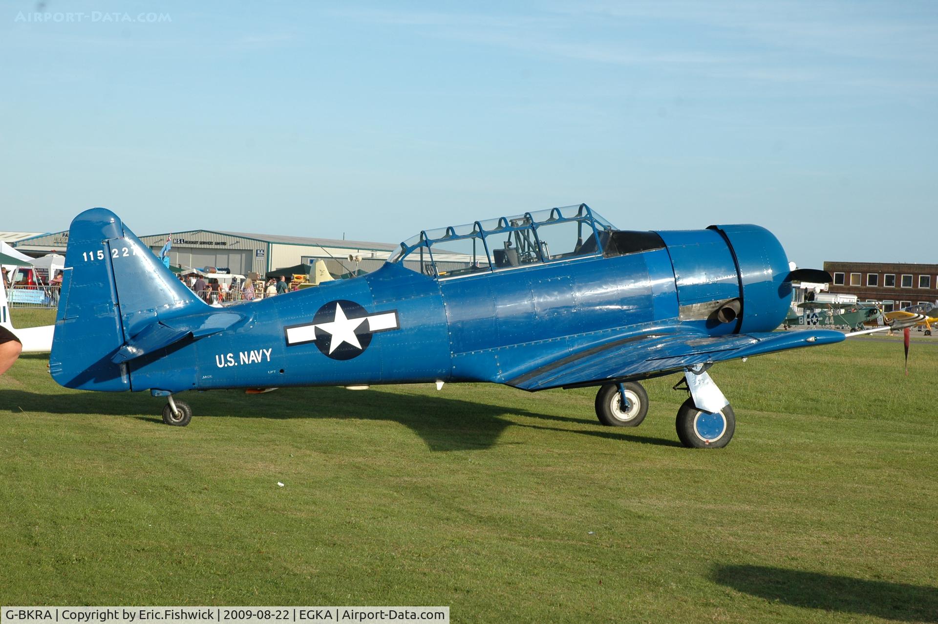 G-BKRA, 1951 North American T-6G Texan C/N 188-90, 115227 at RAFA Battle of Britain Airshow, Shoreham Airport Aug 09