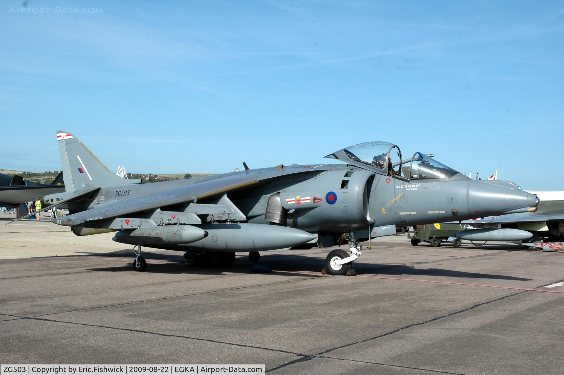 ZG503, 1990 British Aerospace Harrier GR.9 C/N P74, ZG503 Harrier GR9 at RAFA Battle of Britain Airshow, Shoreham Airport Aug 09