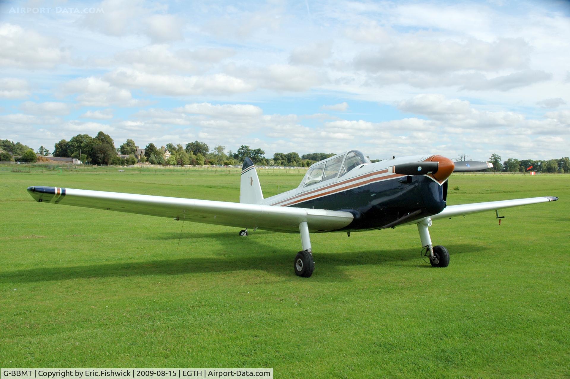G-BBMT, 1951 De Havilland DHC-1 Chipmunk 22 C/N C1/0712, WP831 departing Shuttleworth Evening Air Display Aug 09