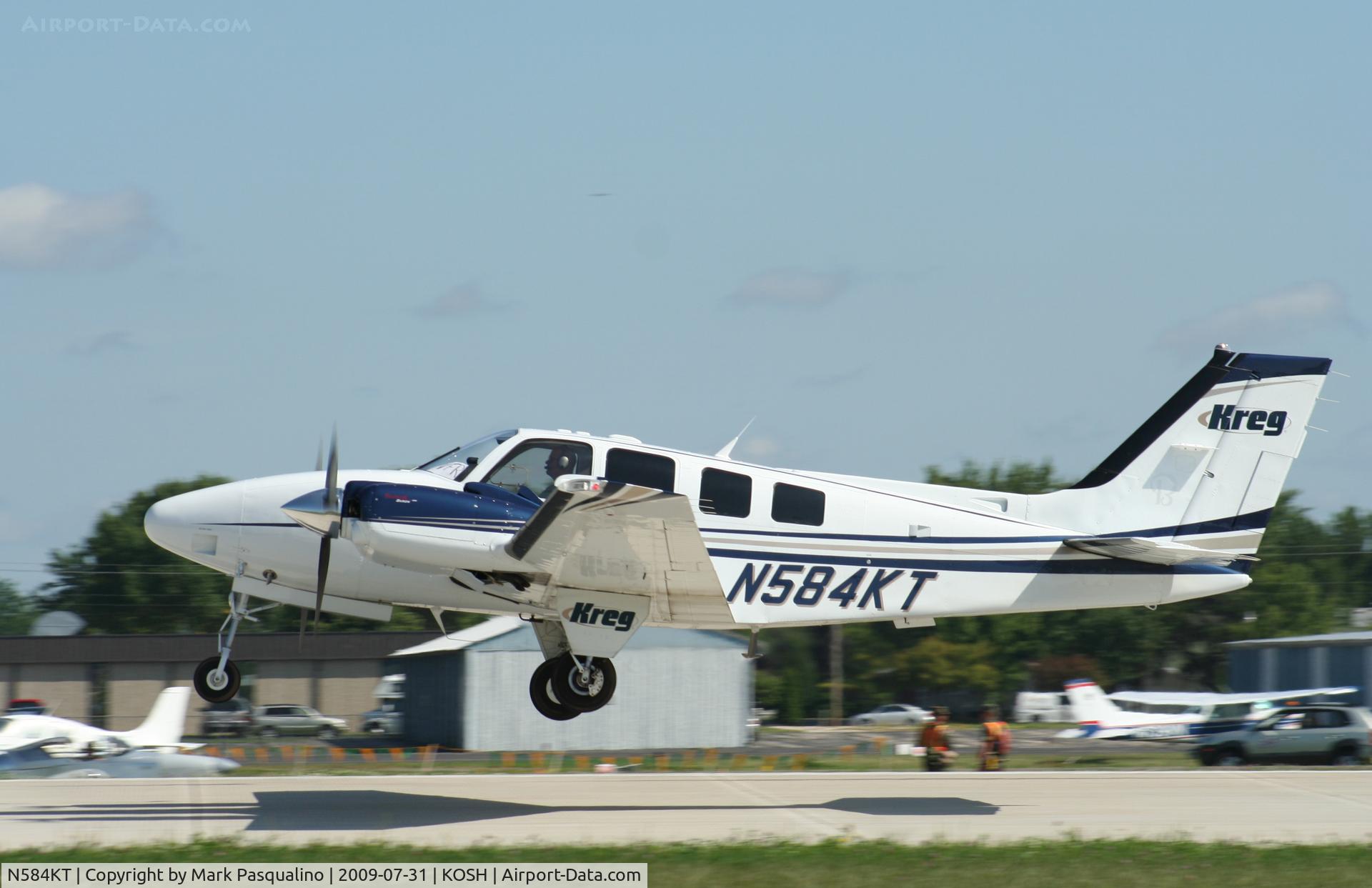 N584KT, 2007 Hawker Beechcraft Corp G58 Baron C/N TH-2194, Beech G58