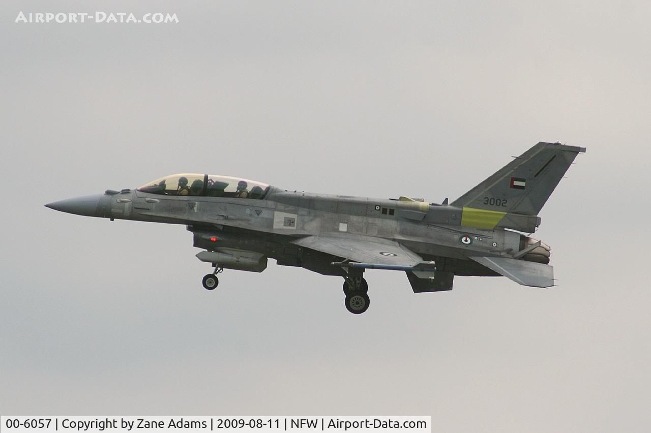 00-6057, 2000 Lockheed Martin F-16F Fighting Falcon C/N RF-2, UAE (3002) F-16F Block 60 out for a test flight at Lockheed Martin.