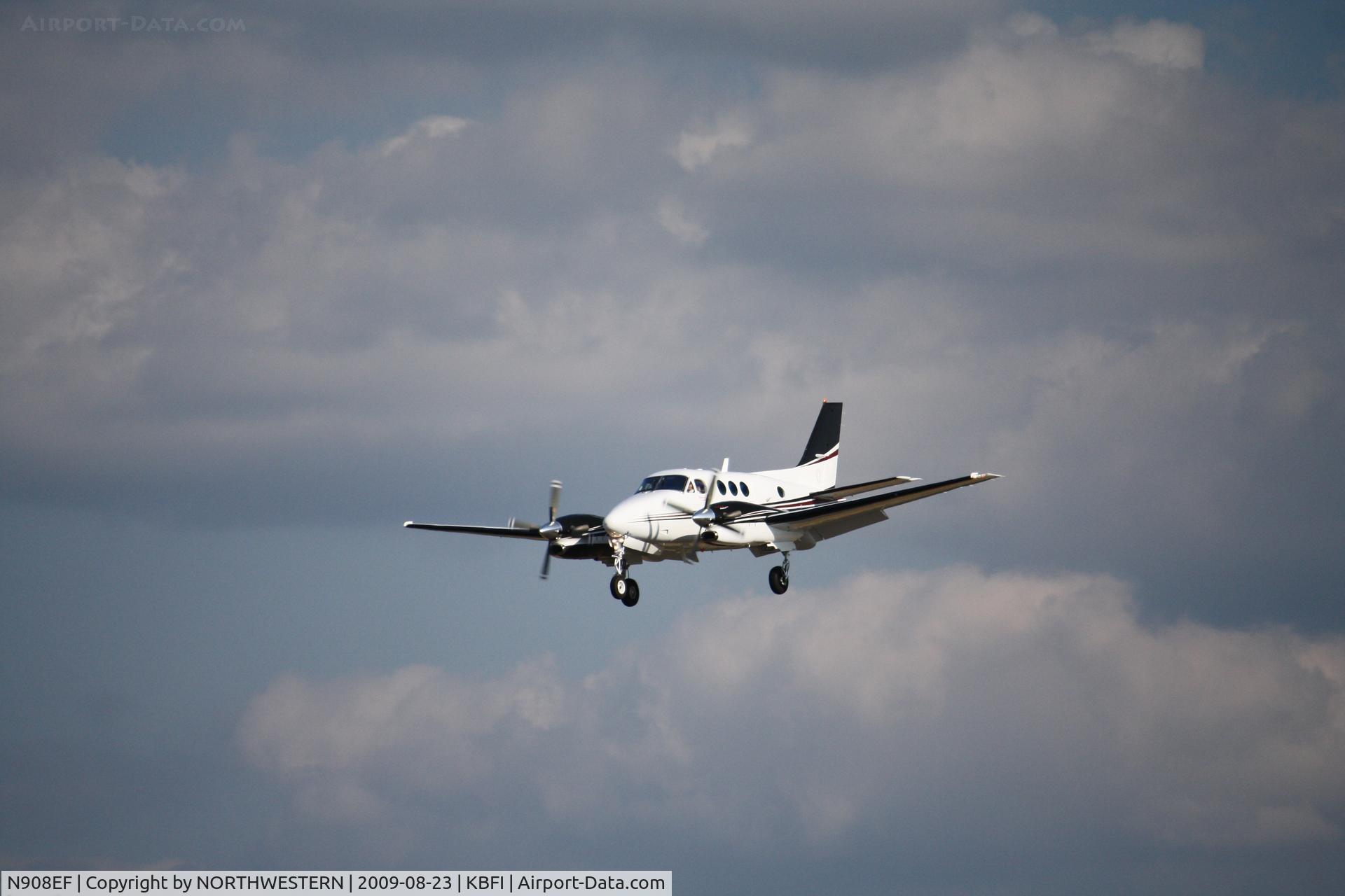 N908EF, 2008 Hawker Beechcraft C90GTI King Air C/N LJ-1888, PORTLAND-SEATTLE