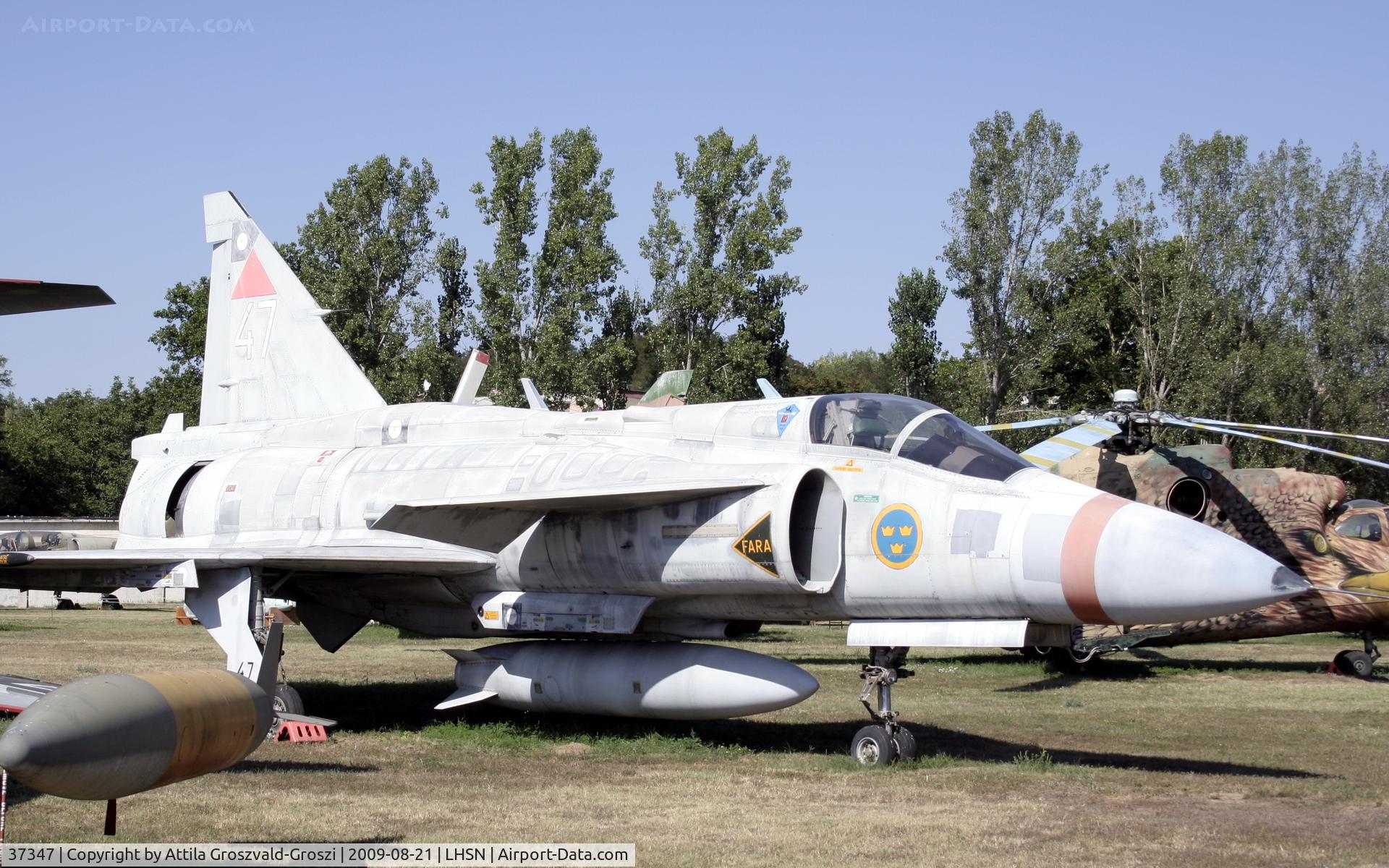 37347, 1982 Saab JA 37Di Viggen C/N 37347, JA 37D Upgrade of older JA 37 between 1993 and 1998, avionics and software upgrade. 1st model D testplane.