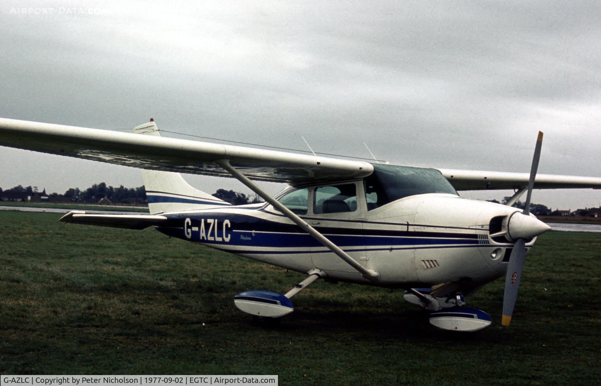 G-AZLC, 1972 Cessna 182P Skylane C/N 182-60867, Cessna 182P Skylane at the 1977 Cranfield Business & Light Aviation Show.