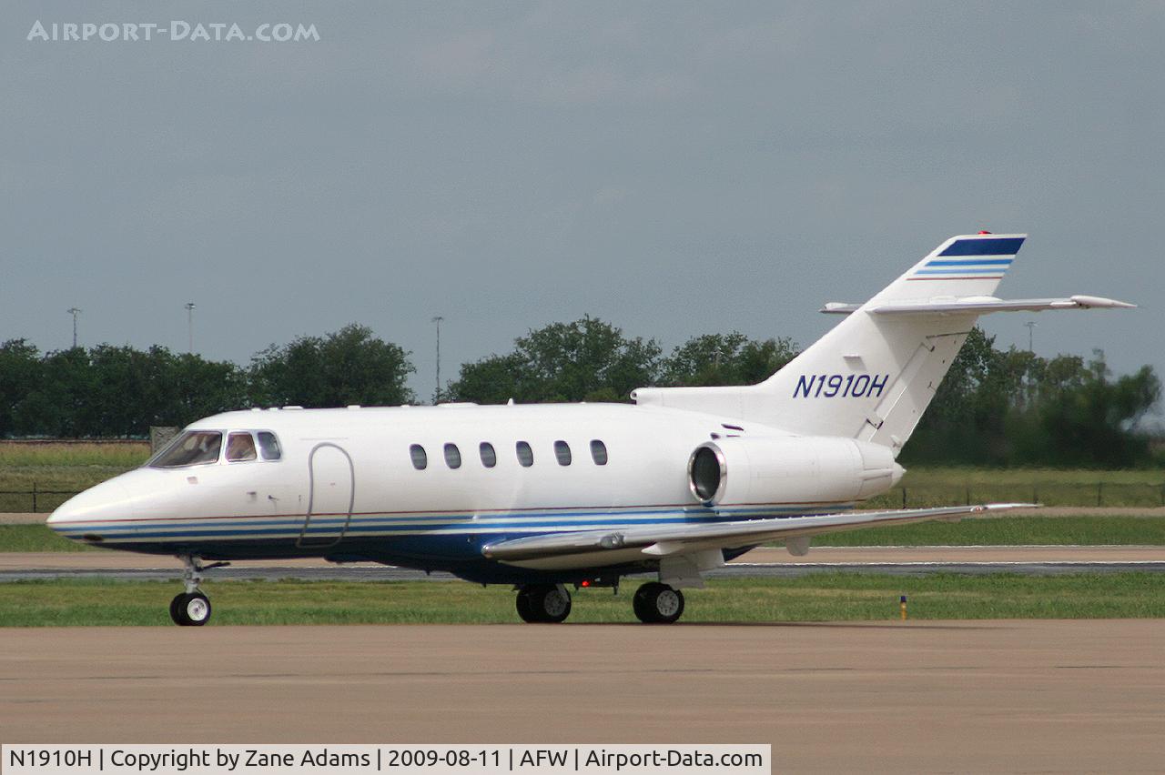 N1910H, 1996 Raytheon Hawker 800XP C/N 258318, At Alliance Fort Worth