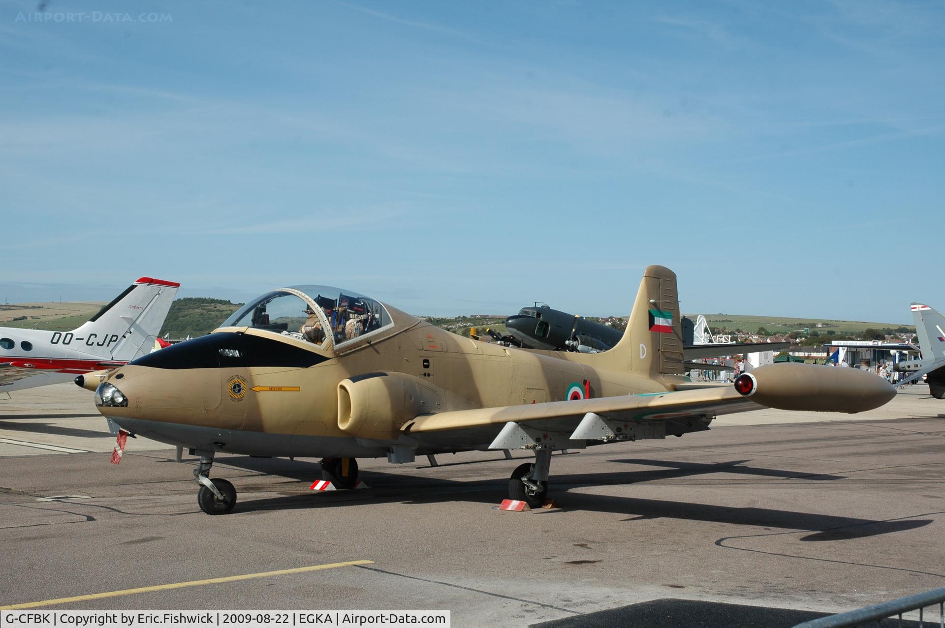 G-CFBK, 1976 BAC 167 Strikemaster Mk.80A C/N EEP/JP/4091, G-CFBK BAC 167 Strikemaster MK80A at RAFA Battle of Britain Airshow, Shoreham Airport Aug 09