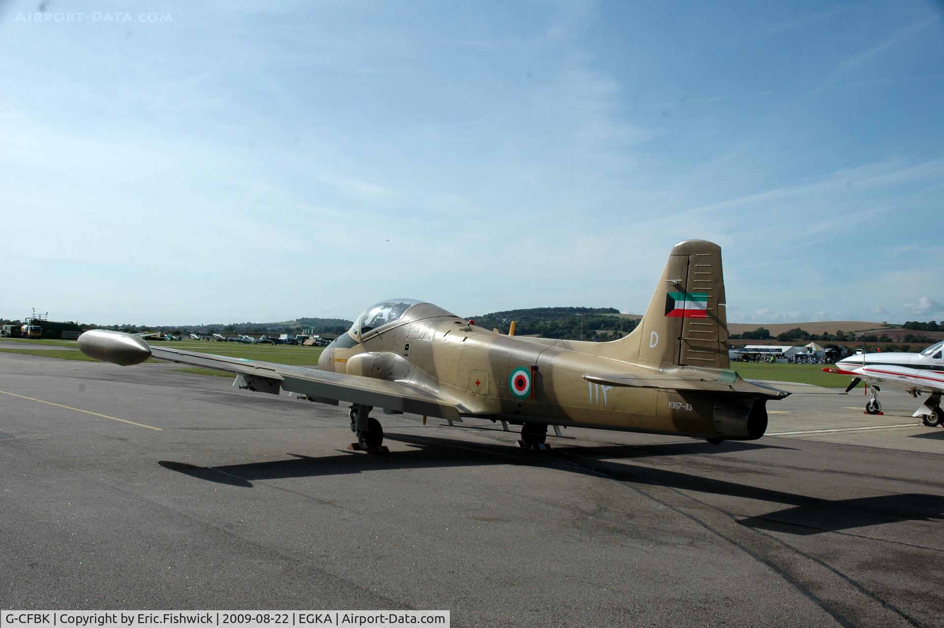 G-CFBK, 1976 BAC 167 Strikemaster Mk.80A C/N EEP/JP/4091, G-CFBK BAC 167 Strikemaster MK80A at RAFA Battle of Britain Airshow, Shoreham Airport Aug 09